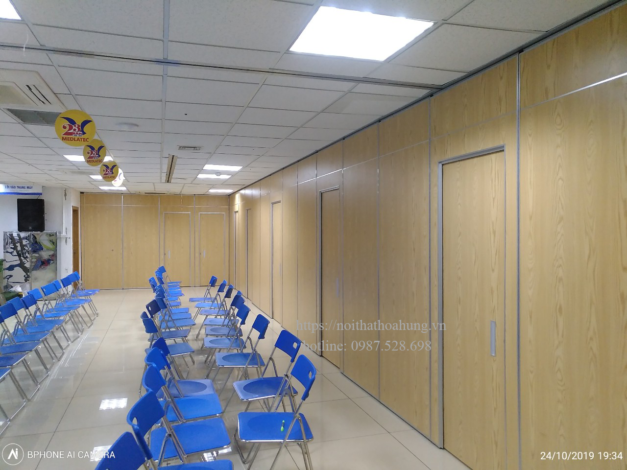 Thi Công Vách Ngăn Di Động Tại Bệnh Viện Melatec
